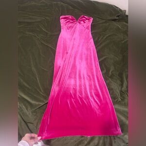 Zara Vibrant Pink Maxi Dress Worn Once